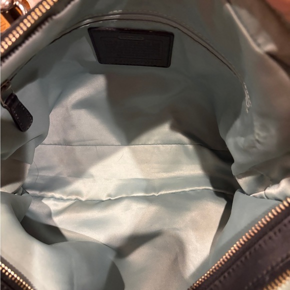 Coach Kristin Double Zip Black Leather Satchel with Detachable Shoulder Strap - Picture 15 of 17